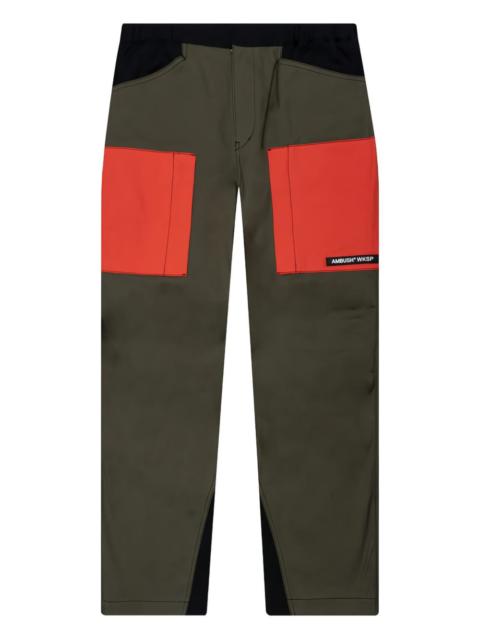 panelled cargo trousers