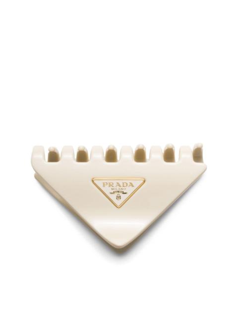 logo-appliquÃ© hair clip