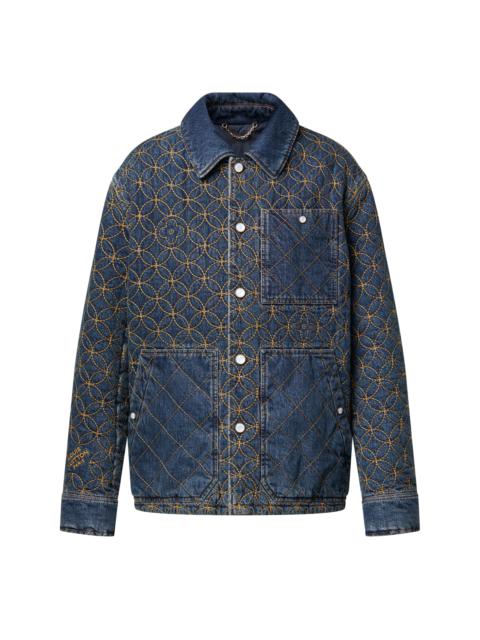 Embroidered Denim Blouson