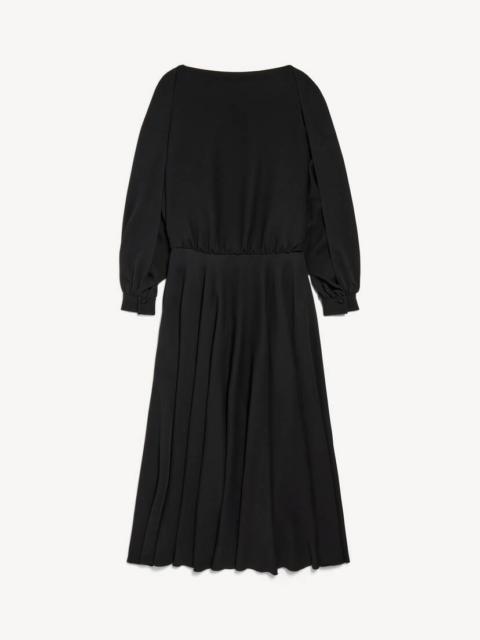 Women's Long Sleeve Balloon Dress in Black