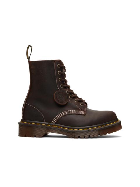 Brown 1460 'Made In England' Wax Commander Boots
