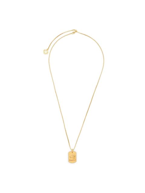 capricorn zodiac-design necklace