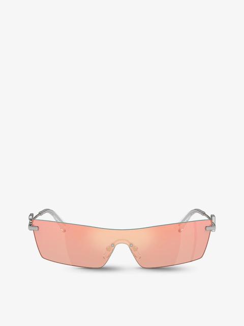 DG2292 butterfly-frame metal sunglasses