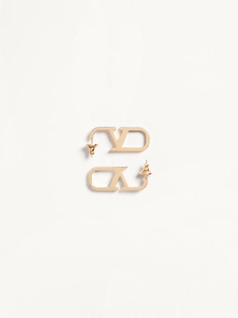 VLOGO SIGNATURE METAL AND SWAROVSKI® CRYSTAL EARRINGS