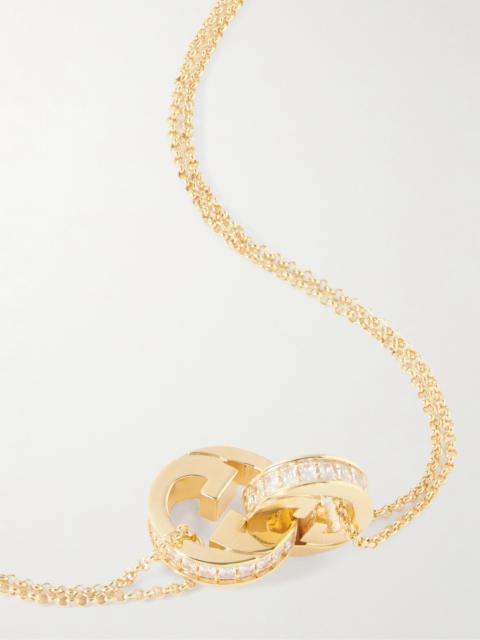 Blondie Gold-tone Crystal Necklace