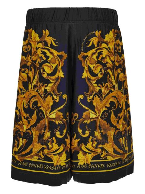 baroque-print shorts