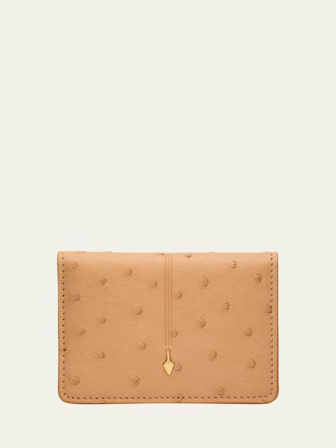 Men's Cassandre Ostrich Bifold Wallet