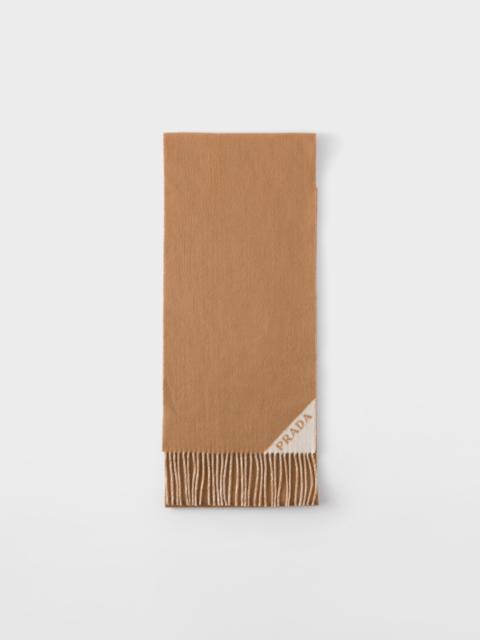 Double cashmere scarf