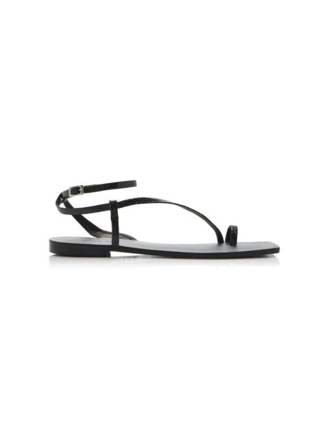 Flamenco Echoes Leather Sandals black