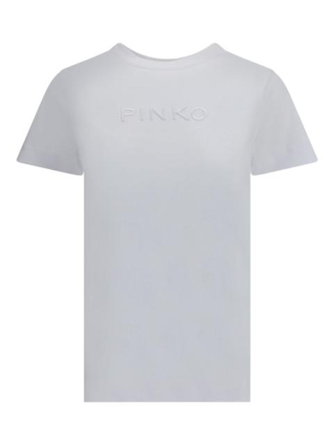 logo-embroidered jersey T-shirt