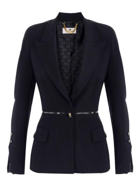 structured belted blazer