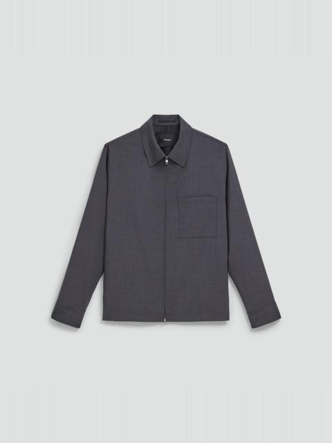 Zip Overshirt in Motion Wool