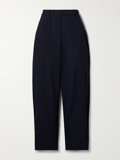 Panama Grain De Poudre Wool Tapered Pants