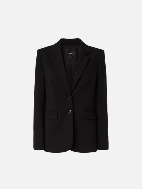 SINGLE-BREASTED BLAZER WITH STRUCTURED SHOULDERS