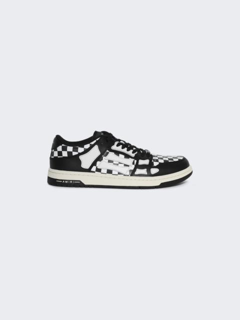 Checkered Skel Top Low Sneaker Black And White