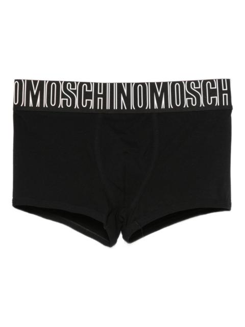 logo-waistband swim trunks