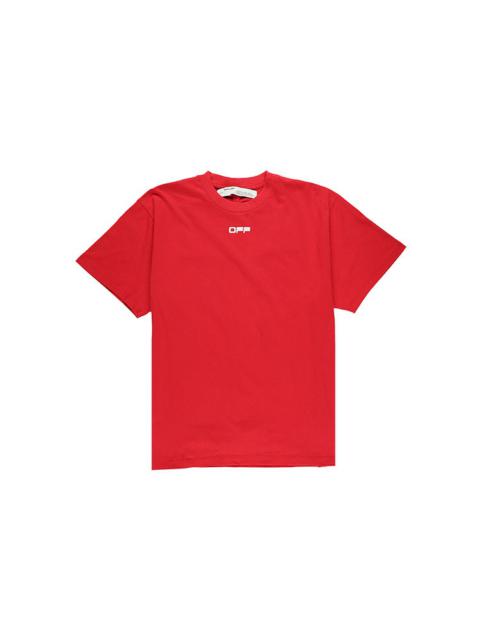 Off-White SS20 Airport Tape Print For Men Red OMAA038S201850032088