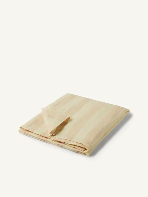 WIDE-STRIPE LINEN BEACH TOWEL