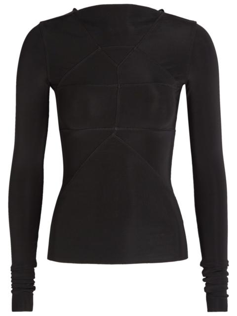 Rick Owens Temple Stretch-jersey top