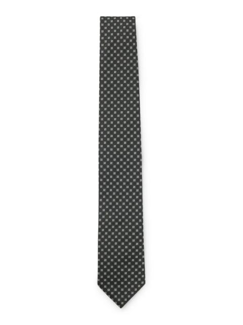 SILK-BLEND TIE WITH JACQUARD PATTERN