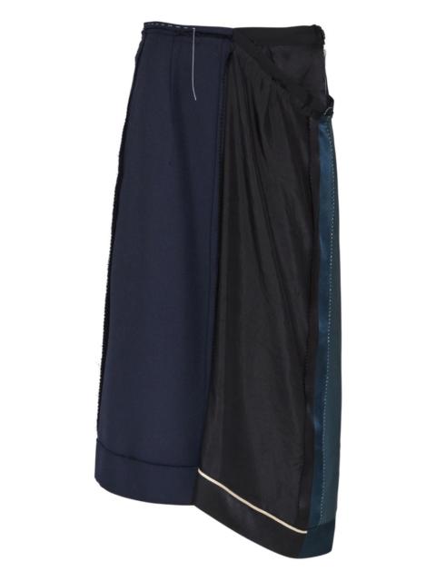 asymmetric midi skirt