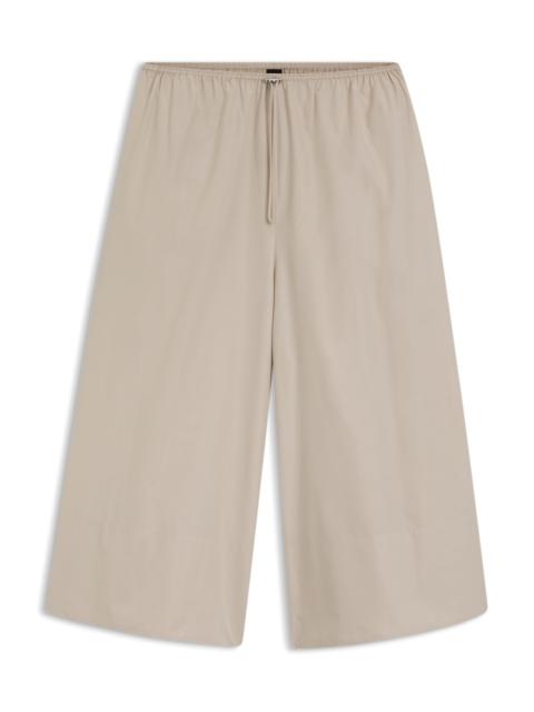 RELAXED-FIT TROUSERS IN TAFFETA