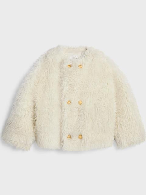 coat IN fluffy wool