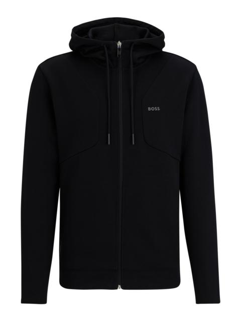COTTON-BLEND ZIP-UP HOODIE WITH HD LOGO PRINT