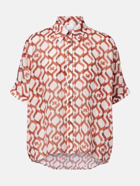 Ariete printed cotton and silk shirt