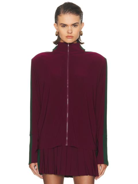 Side Stripe Turtleneck Jacket