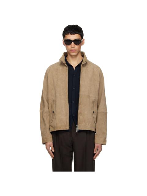 Tan Goatskin Suede Jacket