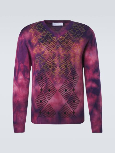 Hatha tie-dye wool sweater