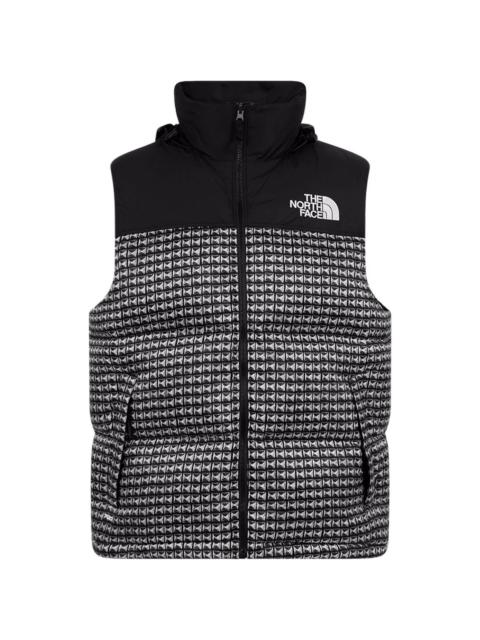x The North Face studded-print vest