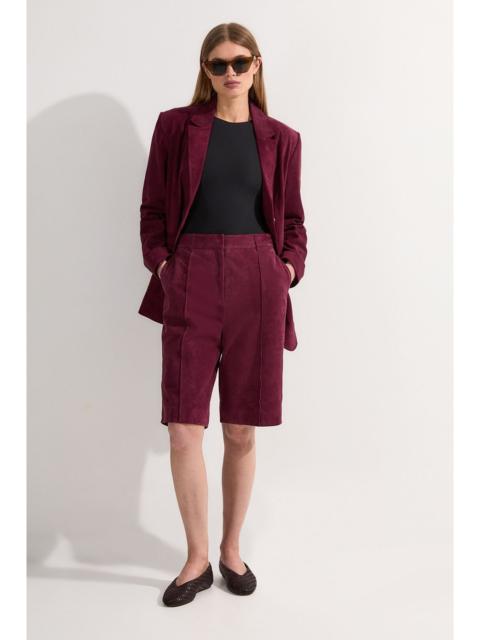 Suede Tailored Longline Short