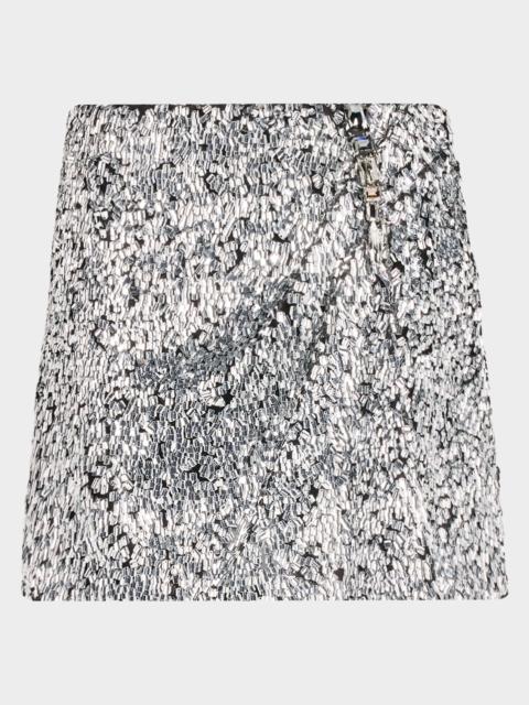 Crystal Cluster Mini Skirt