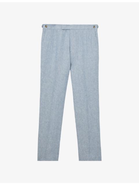 Atlantic Tailored-Fit Linen Suit Trousers