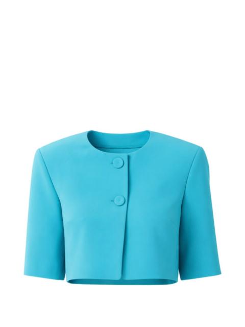 button cropped jacket
