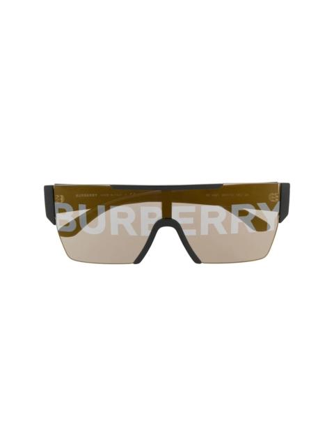 logo lense sunglasses