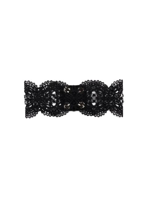lace-insert choker necklace