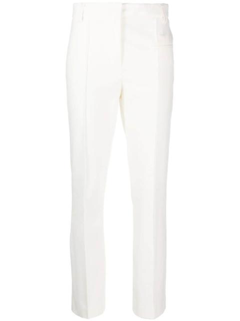 slim-cut cropped trousers