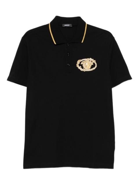 medusa emblem polo shirt