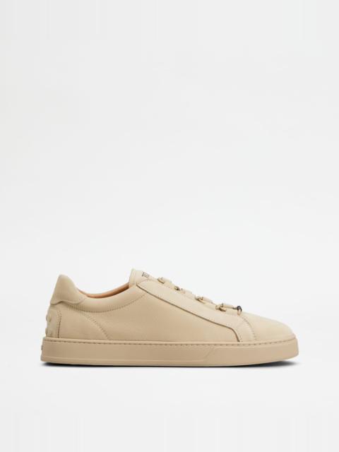 SNEAKERS IN NUBUCK - BEIGE