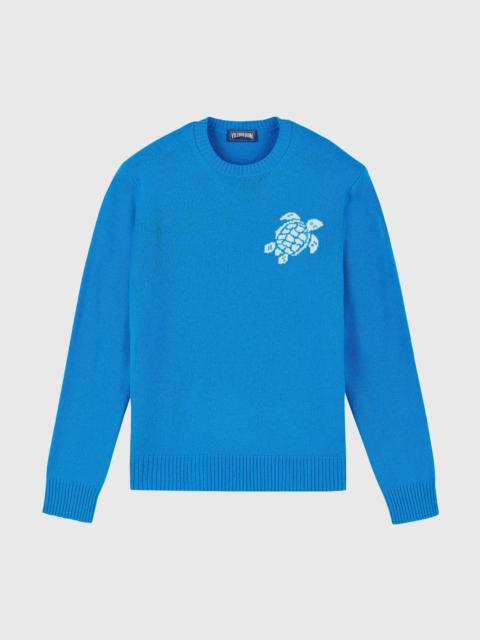 MEN CREWNECK COTTON CASHMERE SWEATER TURTLE