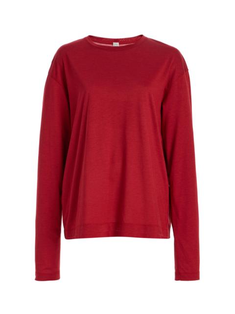 Lyocell-Cotton Top red