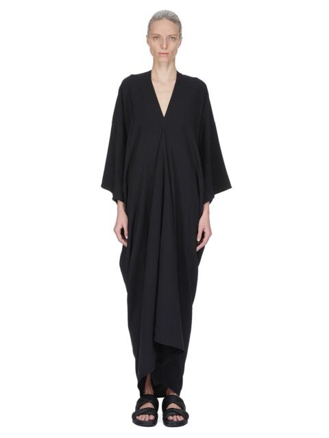 Tommykite asymmetric draped crepe gown