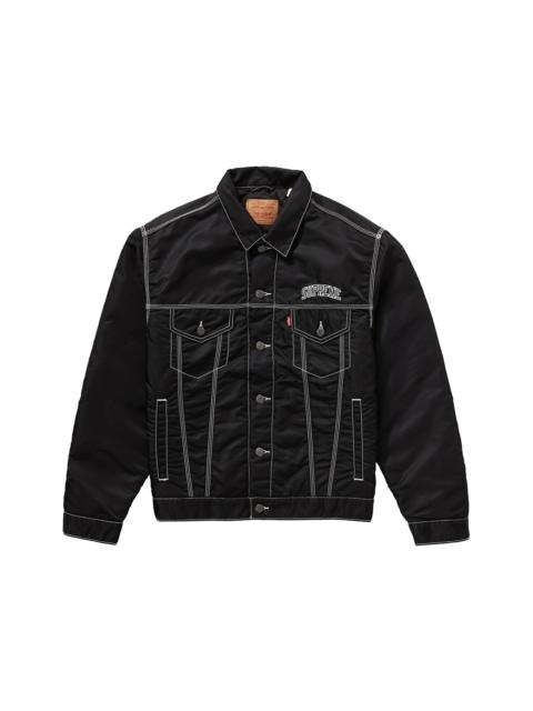 Supreme Levi's Nylon Trucker Jacket Black