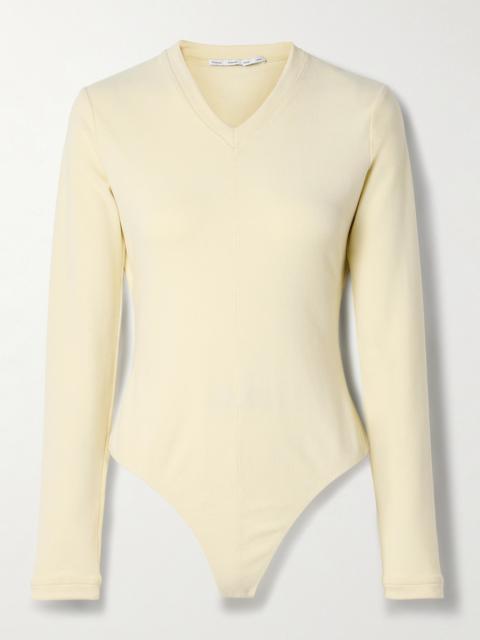 Delaney Ribbed Brushed-jersey Bodysuit