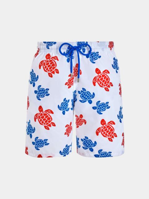 Men Long Swim Trunks Tortues Multicolores