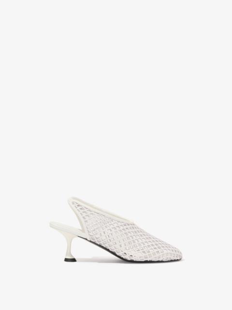 Tee Perforated Slingback Pumps