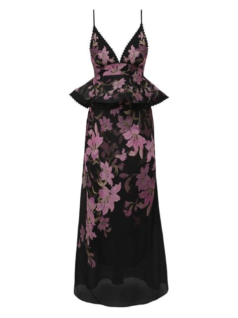 DAWNING RUFFLE SLIP DRESS